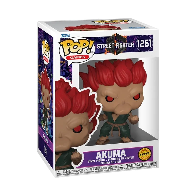 Street Fighter 6 POP! Animation Vinyl Figures Akuma 9 cm Chase Ver.